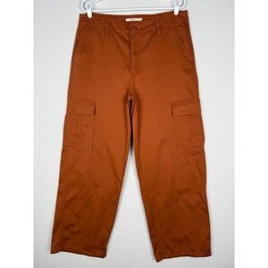 Levi's '94 Baggy Cargo Pants Womens 31 Burnt Orange VTG 90s Grunge Wide Leg